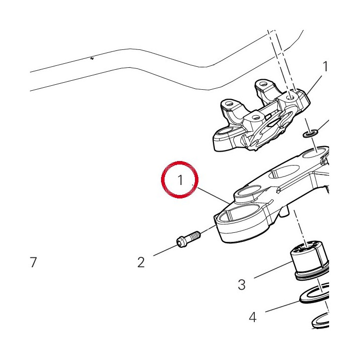 Tête de direction — réf. 34111951AA | Ducati Store