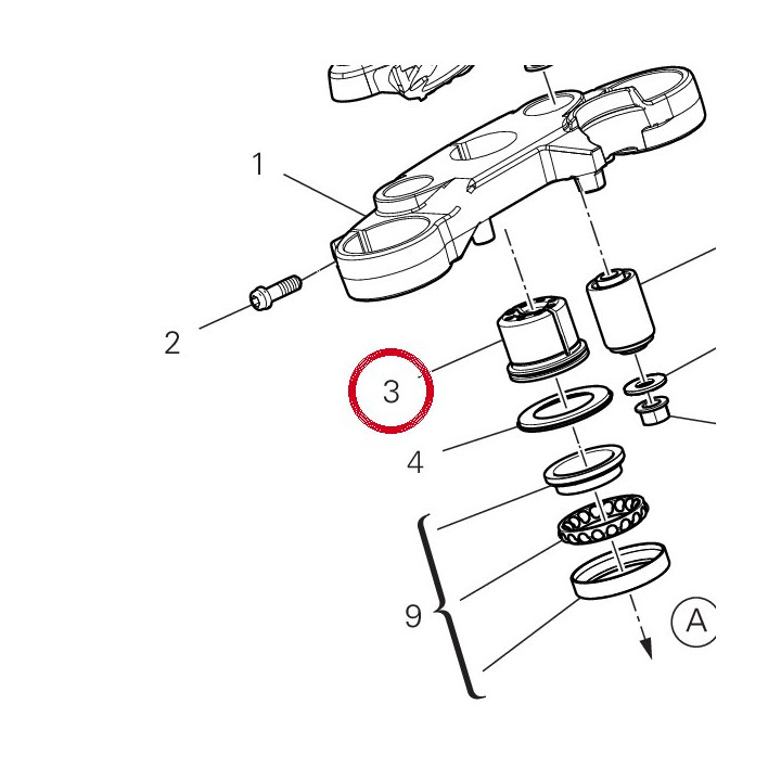 Écrou supérieur tête — réf. 70311281AA | Ducati Store