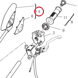 Rétroviseur gauche 52310482B — réf. 52310482B | Ducati Store