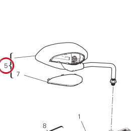 Rétroviseur droit 52310492B — réf. 52310492B | Ducati Store