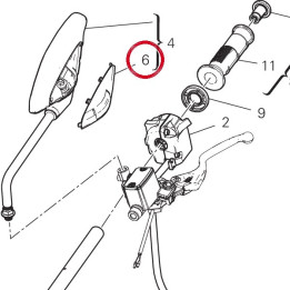 Couvercle gauche 24715051A — réf. 24715051A | Ducati Store