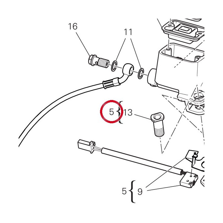 Maitre-Cylindre embrayage — réf. 63041051A | Ducati Store