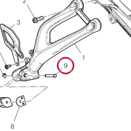 Pivot Repose-Pieds 82110901B — réf. 82110901B | Ducati Store