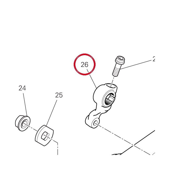 Levier commande cangement — réf. 45612631AA | Ducati Store