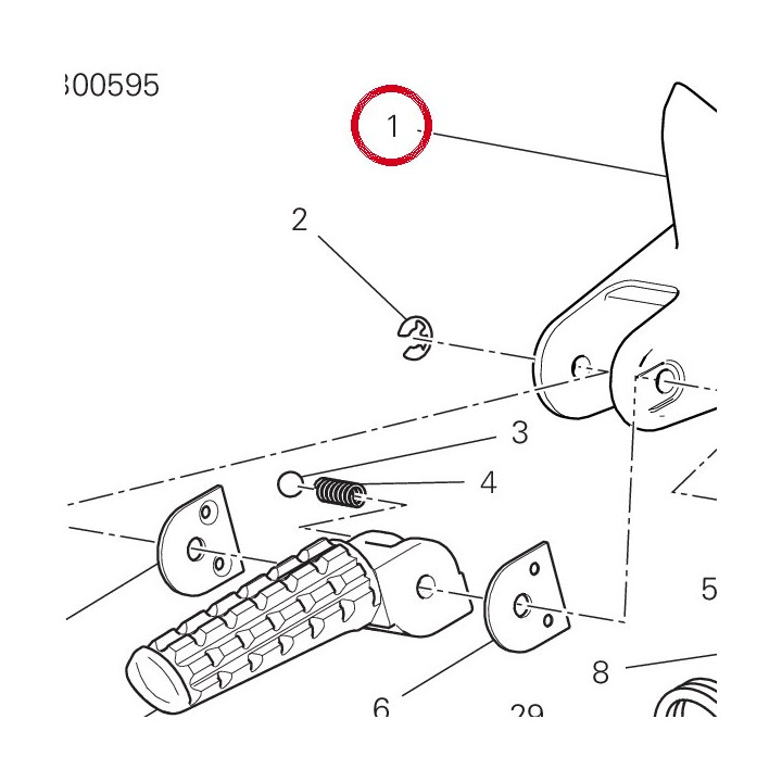 Plaque Porte-Repose-Pied — réf. 82414551AA | Ducati Store
