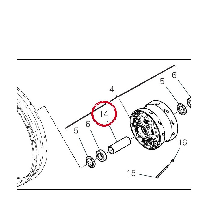Entretoise interne 71410941A — réf. 71410941A | Ducati Store