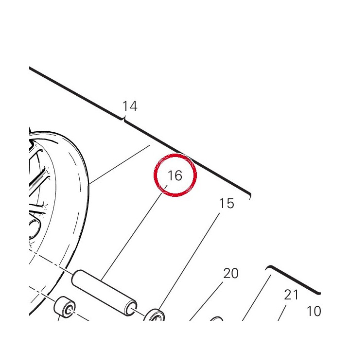 Entretoise interne 7131C551A — réf. 7131C551A | Ducati Store