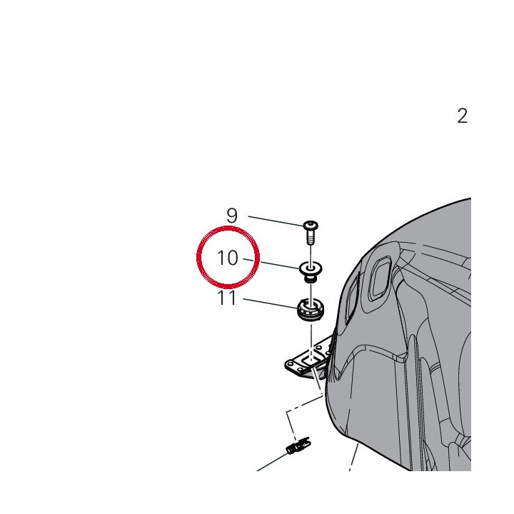 Entretoise 6.5X8.5X20.5 — réf. 71616151AA | Ducati Store