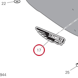 Decalcomanie droite — réf. 4381H121A | Ducati Store