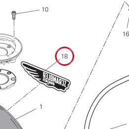 Decalcomanie gauche — réf. 4381H131A | Ducati Store