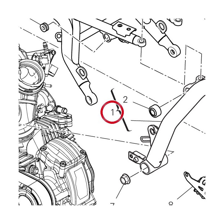 Cadre av. 47028451CA — réf. 47028451CA | Ducati Store