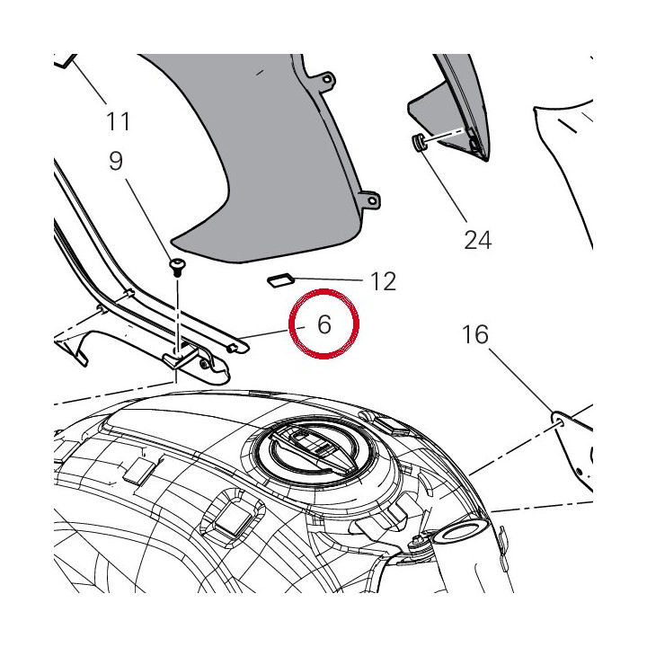 Protection 4601N191AA — réf. 4601N191AA | Ducati Store