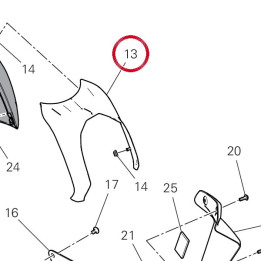Upper tank protection — réf. 4601R221A | Ducati Store