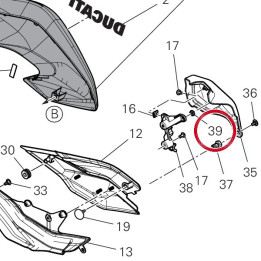 Caoutchouc 76417651A — réf. 76417651A | Ducati Store