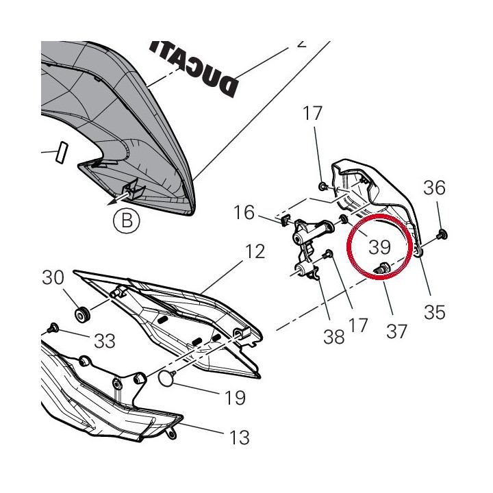 Caoutchouc 76417651A — réf. 76417651A | Ducati Store