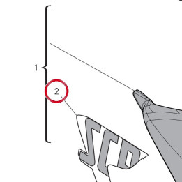 Decalcomanie Porte-Numero — réf. 4381H411A | Ducati Store