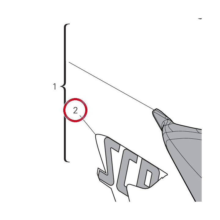Decalcomanie Porte-Numero — réf. 4381H411A | Ducati Store