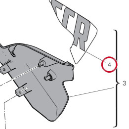 Decalcomanie Porte-Numero — réf. 4381H401A | Ducati Store