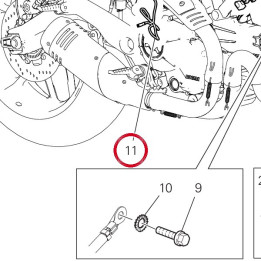 Faisceau arrière 500 h/g — réf. 5101E251B | Ducati Store
