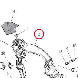 Holder head lamp 8291P611B — réf. 8291P611B | Ducati Store