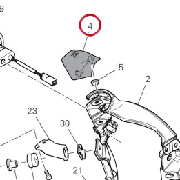 Couvercle gauche 4601N181AB — réf. 4601N181AB | Ducati Store