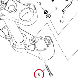 Vis tcei M6X55 77150768B — réf. 77150768B | Ducati Store