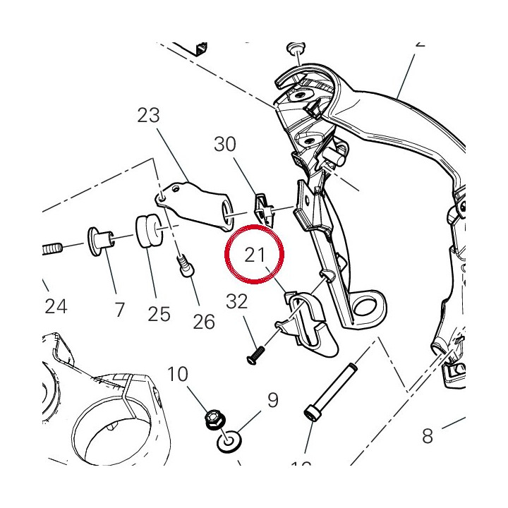 Passe-Tube Abs 75812301A — réf. 75812301A | Ducati Store