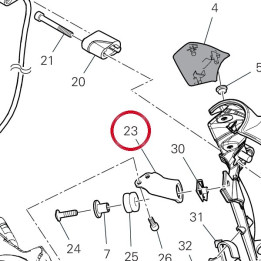 Bride gauche 8301M821AA — réf. 8301M821AA | Ducati Store