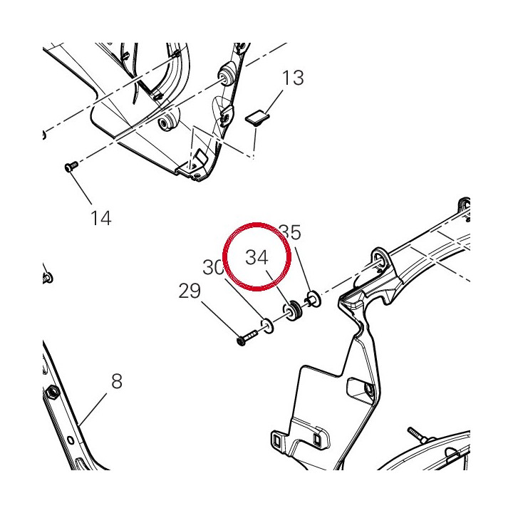 Joint en caoutchouc — réf. 76410641A | Ducati Store