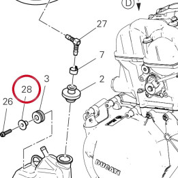 Entretoise 71615151AA — réf. 71615151AA | Ducati Store