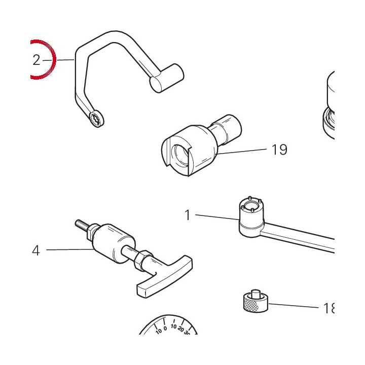 Clé pour blocage écrous — réf. 887132676 | Ducati Store