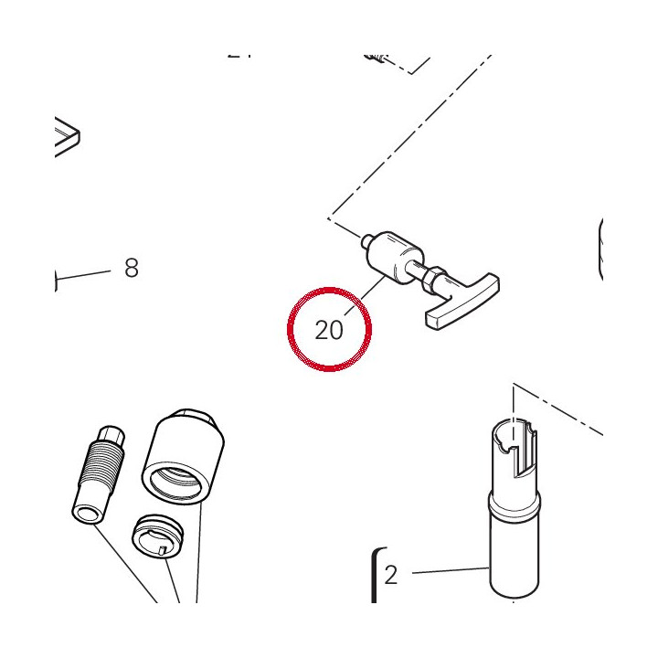 Extracteur axes culbuteur — réf. 887131994 | Ducati Store