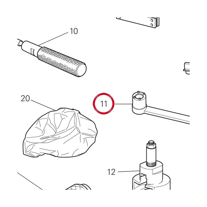 Clé arret engrenage — réf. 887130137 | Ducati Store