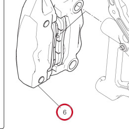 Étrier frein avant gauche — réf. 61041292C | Ducati Store