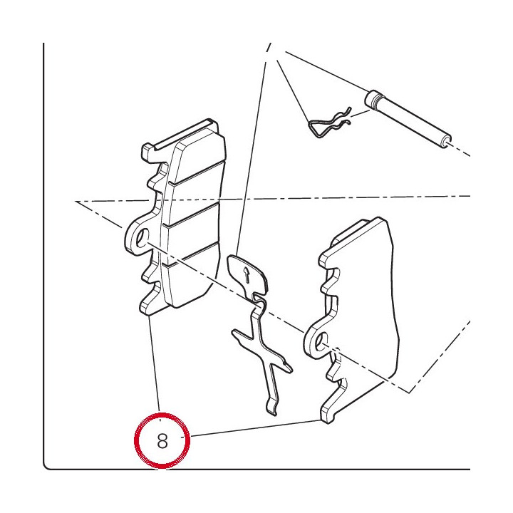 Jeu plaquettes frein avant — réf. 61341021A | Ducati Store