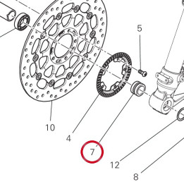 Entretoise gauche. — réf. 71316441AA | Ducati Store