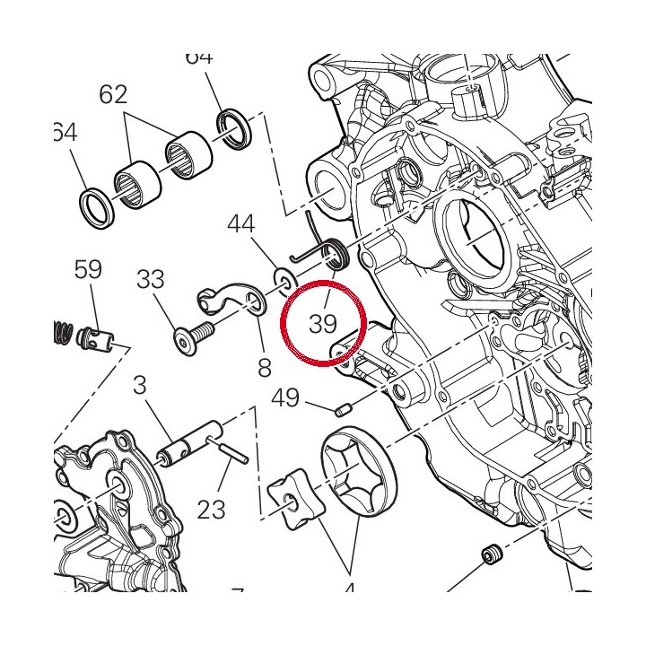 Ressort, rappel 79910491D — réf. 79910491E | Ducati Store