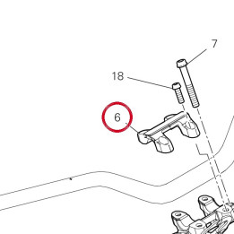 Cavalier guidon, supérieur — réf. 36016411AA | Ducati Store