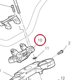 Cavalier guidon, inférieur — réf. 36016341AA | Ducati Store