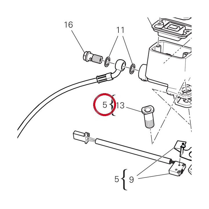 Maitre-Cylindre embrayage — réf. 63041061A | Ducati Store