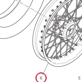 Jante roue av. 50122871AA — réf. 50122871AA | Ducati Store