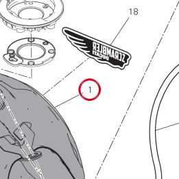 Réservoir carburant — réf. 58613181DH | Ducati Store