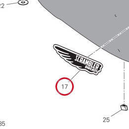 Decalcomanie droite — réf. 4381H141A | Ducati Store
