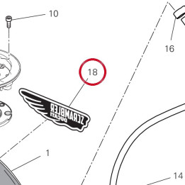 Decalcomanie gauche — réf. 4381H151A | Ducati Store