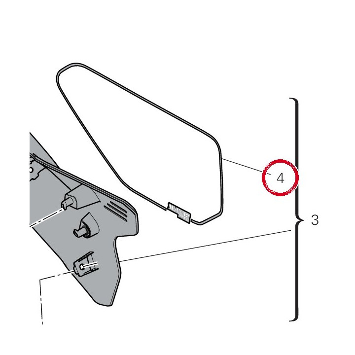 Decalcomanie Porte-Numero — réf. 4381H161A | Ducati Store