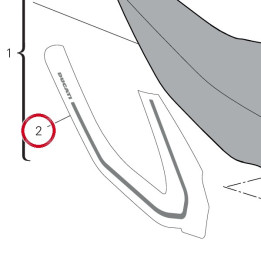 Decalcomanie Porte-Numero — réf. 4381Q031A | Ducati Store