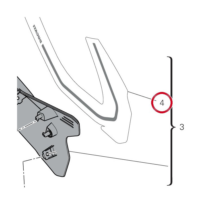 Decalcomanie Porte-Numero — réf. 4381Q021A | Ducati Store