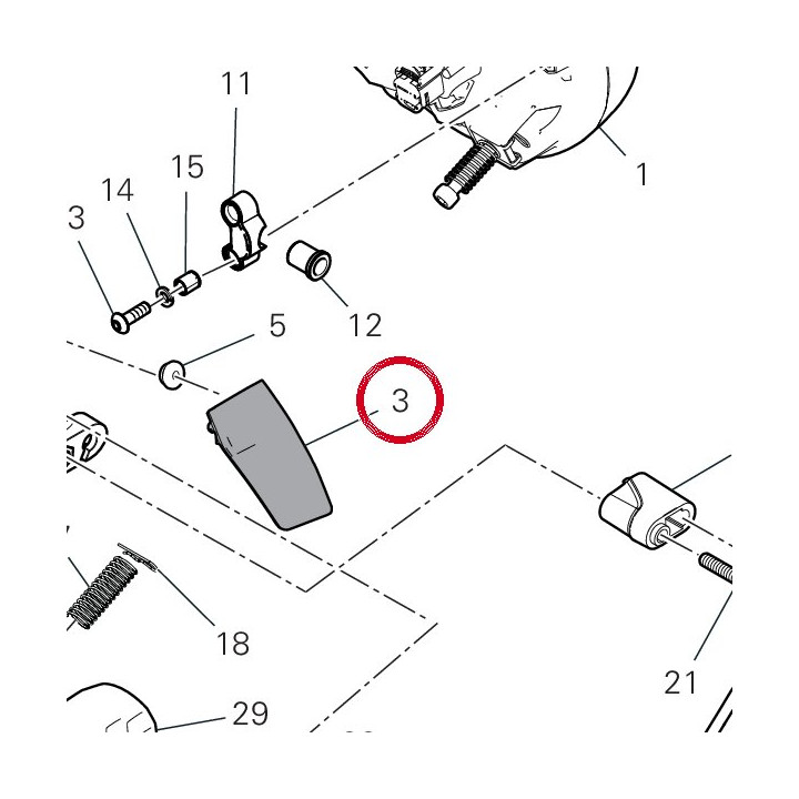 Couvercle droit 4601N171AD — réf. 4601N171AD | Ducati Store