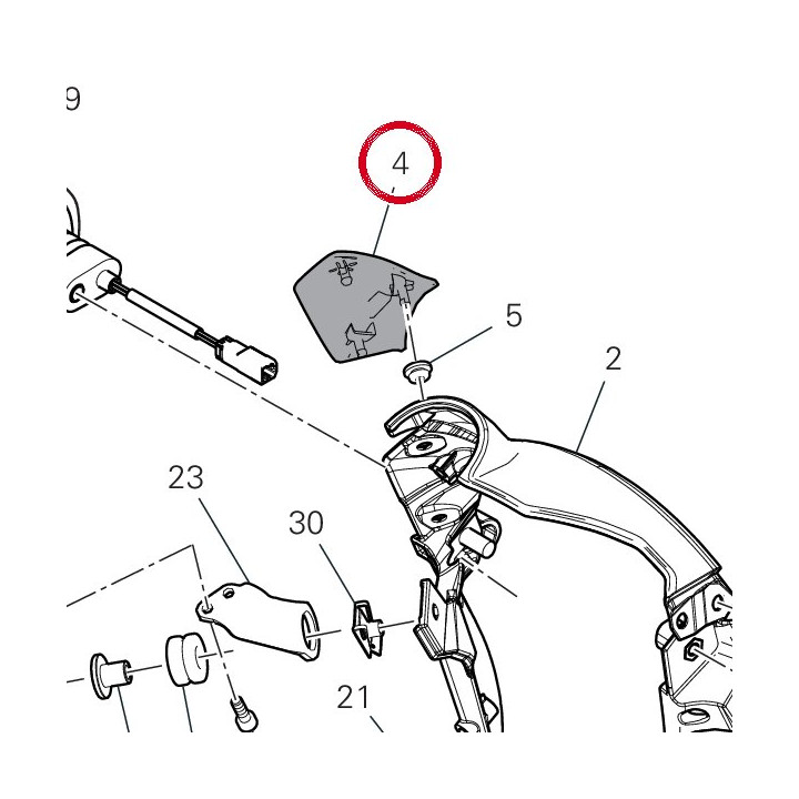 Couvercle gauche 46018171AA — réf. 46018171AA | Ducati Store