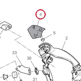 Couvercle gauche 4601N181AD — réf. 4601N181AD | Ducati Store